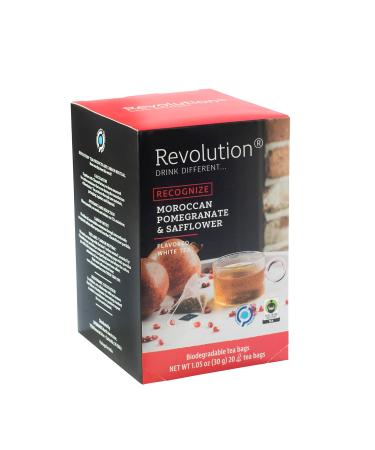 REVOLUTION TEA Pomegranate White Tea THE ORIGINAL Moroccan Pomegranate & Safflower 20 Bags - White Tea - Buy Online on GoSupps.com