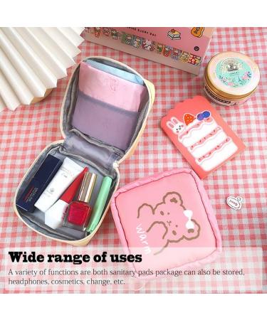 AOOPOO 4-Pack Women's Menstrual Cup Bags | Portable Storage Pockets for Pads & Feminine Products | Stylish Zipper Bags for Teens & Women - Buy Online on GoSupps.com