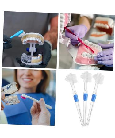 Buy Gleavi 15 StK Prosthesis Cleaning Brush - Double-Sided Toothbrush for False Teeth Care Tools | International Shipping Available - Buy Online on GoSupps.com