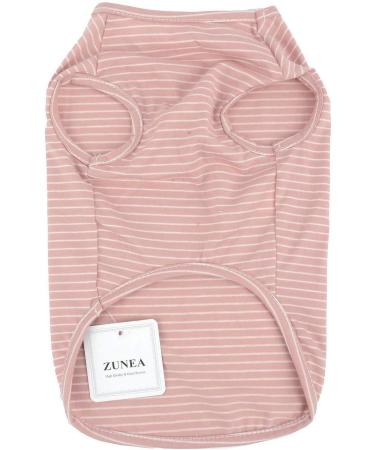 Zweitea Striped Dog T-Shirts for Small Dogs - Summer Tank Tops for Puppies & Cats - Soft Cotton Chihuahua Clothing in Pink XXL - Buy Online on GoSupps.com