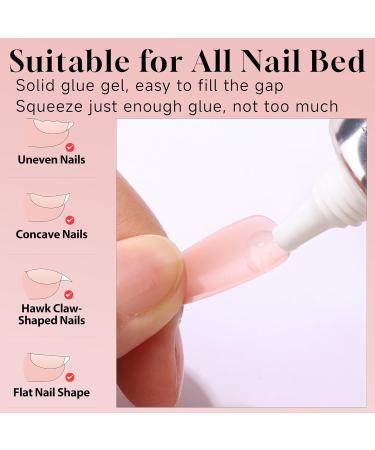 UNA GELLA Gel X Nail Glue - Super Bond UV Adhesive for Press On Nail Tips & Acrylic Extensions - 20ml Long Lasting Soft Glue for Nails - Strong Curing Needed - 1Pcs - Buy Online on GoSupps.com