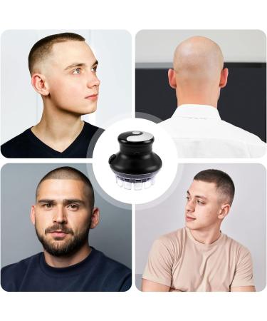 Eurobuy Hair Clippers Men Waterproof Circular Cordless Hair Trimmer Rechargeable LED Display Mini Portable Hair Cutter with 2 Guide Combs - Buy Online on GoSupps.com