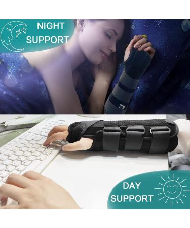 TANDCF Unisex Forearm & Wrist Support Brace | Adjustable Carpal Tunnel Splint | 9.8" Left Hand Small/Medium - Buy Online on GoSupps.com