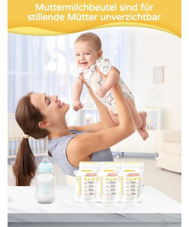 Buy Burnnove 130 BPA-Free Breast Milk Storage Bags - 250ml Double Zipper - Safe & Convenient International Shipping - Buy Online on GoSupps.com
