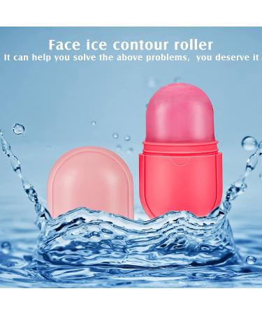 Silicone Ice Face Roller for Skin Care - Pink Beauty Facial Tool for Brightening and Line Removal - Buy Online on GoSupps.com
