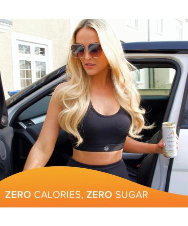 ASPIRE Mango Lemonade Zero Calorie Healthy Energy Drink - 12 x 330ml Cans | Natural Plant Based Caffeine | Vegan & Gluten Free - Buy Online on GoSupps.com