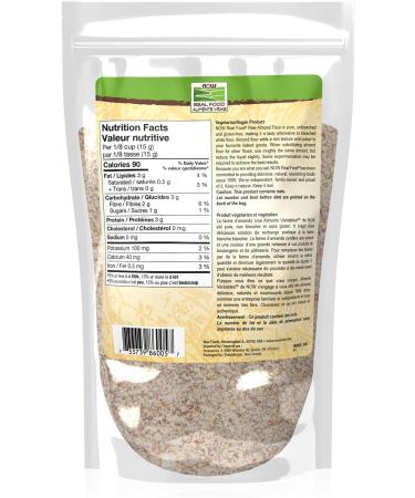 NOW Foods Almond Flour with Essential Fatty Acids 5 g Carbs per Serving 284g (Packaging May Vary) 284 g (Pack of 1) - Buy Online on GoSupps.com