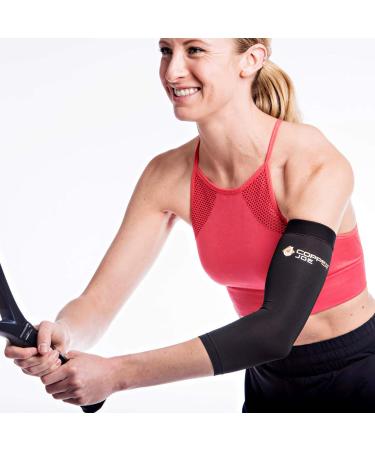 Ultimate Copper Relief Elbow Compression Sleeve 2 Pack - Medium (1 Pair) | For Arthritis, Golfers/Tennis Elbow, Tendonitis | Men and Women Arm Support - Buy Online on GoSupps.com