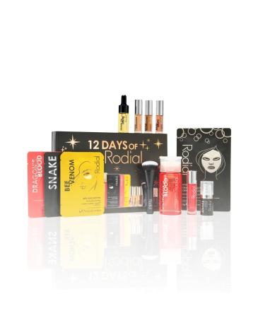 12 Days of Rodial Advent Calendar 2025 - Luxury Skincare & Makeup Gift Set with Masks Eye Patches Glow Drops Cleansers Lip Oil & More - Limited Edition Holiday Beauty Collection