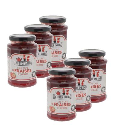 Lot 6x Dordogne strawberry jam - jar 315g