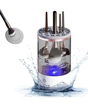 2024 New Electric Makeup Brush Cleaner Cosmetic Brush Cleaner Automatic Spinning Makeup Brush Cleaner Fit For All Size Makeup Brush