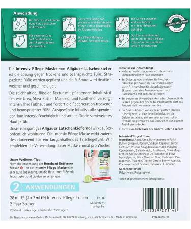 Allg uer Latschenkiefer Intensive Care Mask for Feet - 110g | Nourishing Foot Treatment for Healthier Skin - Buy Online on GoSupps.com