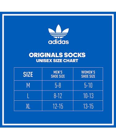 adidas Originals Trefoil Quarter Socks (6-Pack) Medium White/Black - Buy Online on GoSupps.com