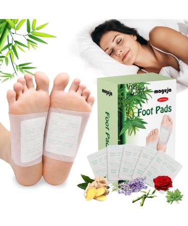 Foot Pads | maguja 100PCS Natural Bamboo Vinegar Foot Pads Foot and Body Care | Sleep & Feel Better | Natural & Premium Ingredients Organic Foot Pads for Travel and Home Use(Bamboo Vinegar)