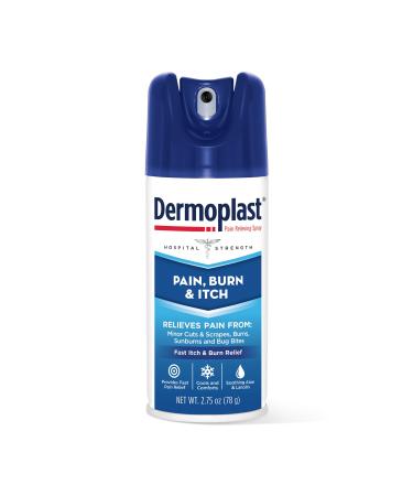 Dermoplast Pain, Burn & Itch Relief Spray for Minor Cuts, Burns and Bug Bites, 2.75 Oz (Packaging May Vary) 2.75 Ounce (Pack of 1)