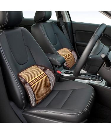Car Lumbar Support | Portable Car Lumbar Cushion | Car Back Pillow Ventilated Cars Seat Backrest Compact Auto Lumbars Pillow for Driving Seat Travels Longrides Yellow - Buy Online on GoSupps.com