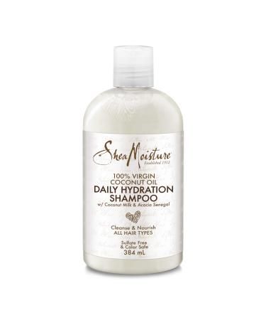 SheaMoisture Daily Hydration 100% Virgin Coconut Oil Shampoo silicone and sulphate free for all hair types 384 ml