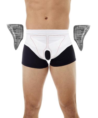 Underworks Inguinal Hernia Comfort Support Brace - Medium 33-36" Waist with Hot/Cold Therapy Pads - Buy Internationally - Buy Online on GoSupps.com