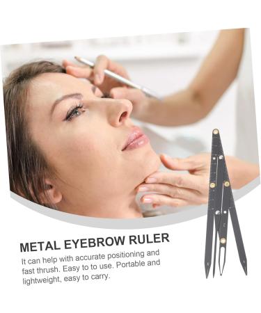 FOMIYES Eyebrow Scale Mini Tools Metal Eyebrow Ruler Ratio Eyebrow Measurement Tool Eyebrow Shape Set Miss - Buy Online on GoSupps.com