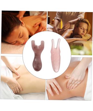 Magiclulu 4-Piece Facial Massage Tools Set - Acupressure Pencil & Gua Sha Board - Natural Beeswax - Spa Quality Skin Massage Devices for Relaxation & Rejuvenation - Buy Online on GoSupps.com