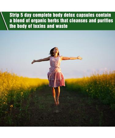 Strip 5 Day Detox Cleanse - Natural Body Cleanse for Liver, Urinary Tract & Kidney - 40 Capsules - Buy Online on GoSupps.com