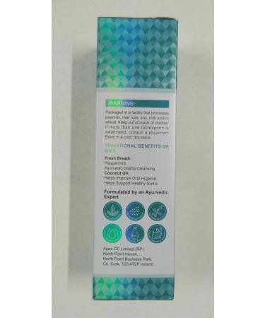 Coconut Pulling Oil 2Pack Mint Oil Pulling Mouthwash with Tongue Scraper Natural Coconut Oil Pulling for Teeth Whitening Fresh Breath and Healthier Teeth & Gum (237mlx2) 3 Piece Set - Buy Online on GoSupps.com