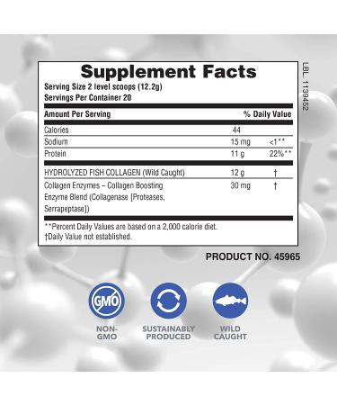 Buy Nature's Plus Marine Collagen Peptides 0.53 lb (244 g) - Premium Hydrolyzed Protein for Skin and Joint Health - Buy Online on GoSupps.com