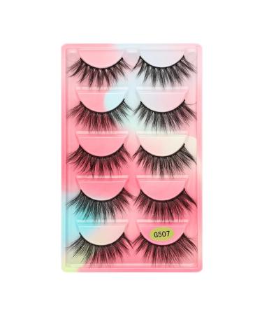UAMOU 50/100/200 pairs Eyelashes faux mink lashes natural 3d mink eyelashes volume false lashes in bulk cilios Cheerfully (Color : G507 Size : 50 Boxes)