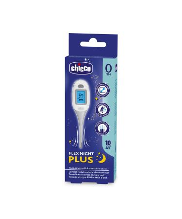 Chicco Flex Night Plus Digital Thermometer Measure Baby's Body Temperature Gray