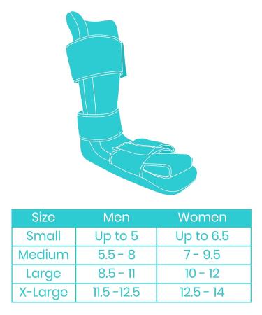 Vive Plantar Fasciitis Night Splint for Foot and Heel Pain Relief - Grey, Size S - Buy Online on GoSupps.com