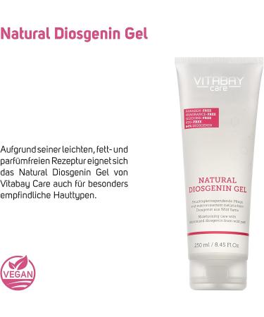 Extra Strength Natural Diosgenin Gel - 64% Diosgenin (from 80% Wild Yam Extract) - Moisturizer with Hormone-Induced Skin Problems with Micronized Natural Diosgenin from Wild Yam - Buy Online on GoSupps.com