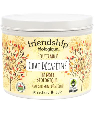 Friendship Organics Decaf Chai Tea Bags Organic and Fair Trade 20 count - Buy Online on GoSupps.com
