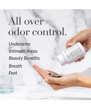 All Natural Full Body Deodorizing Supplement | Vegan & Organic | 30 Capsules - Buy Online on GoSupps.com