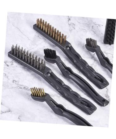 Solust 6-Part Cleaning Tool Set | Wire Handle Brush Set for Efficient Cleaning | Copper & Stainless Steel Bristles | Antistatic Design for Welders - Buy Online on GoSupps.com