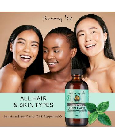 Sunny Isle Jamaican Black Castor Oil with Peppermint 118ml - Buy Online on GoSupps.com