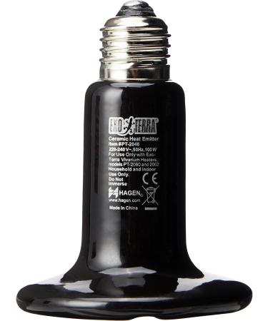 Exo Terra Ceramic Heater 100W for Reptiles - E27 Socket Ideal for Terrariums | International Shipping - Buy Online on GoSupps.com