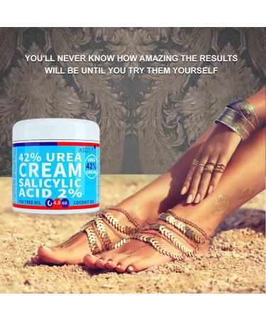 ASDToTio Urea Cream 42% with Salicylic Acid | Tea Tree Oil | Shea Butter | Aloe Vera - 4 oz - Buy Online on GoSupps.com