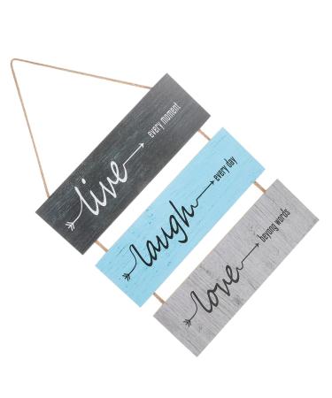 Abaodam Decorative Wooden Pendant Fall Decorations for Home Rustic Wood Wall Decoration Wood Wall Art Office 35X30CM As Shown1