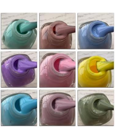 Urchabri Quick Dry Non-Toxic Kids Nail Polish Set - 9 Colors + 1 Coat | Mini & Affordable Nail Polish Set S10-4 - Buy Online on GoSupps.com