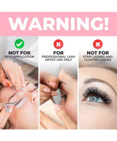 Extra Strong Eyelash Extension Glue - WYWA Lash (5ml) | Fast Drying 7 Weeks Retention Professional Black Adhesive for Extensions - Buy Online on GoSupps.com