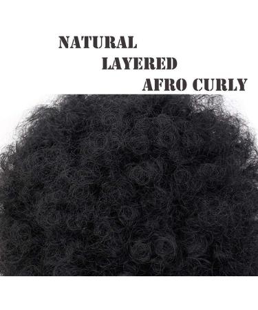 Hair Bun Hairpiece for Women Brazilian Updo Afro Puff Human Hair Bun Chignon Hairpiece Short Drawstring Ponytail Kinky Curly Clip in Non-Remy Hair Ponytail Extensions Hair Chignons(6inch) - Buy Online on GoSupps.com