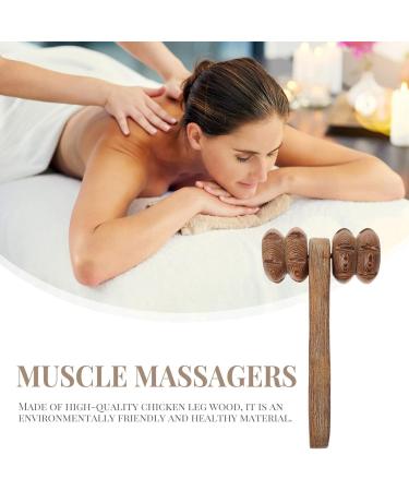Fomiyes Foot Massage Roller - Wooden Anti-Stress Hand Tool for Deep Tissue Relief | Manual Massage Hammer for Relaxation - Buy Online on GoSupps.com