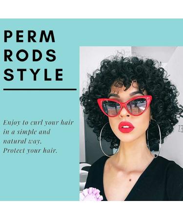 Jumbo Perm Rods 36 pcs Extra Large Hair Rollers for Natural Hair Styling - Green, 0.98 Inch (Pack of 36) - Buy Online on GoSupps.com