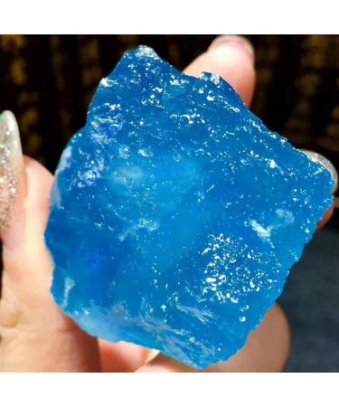 1pcs Beautiful Natural sea Sapphire raw Stone Natural Aquamarine Crystal Reiki 80-90g yuebang Stone Mineral Specimen - Buy Online on GoSupps.com