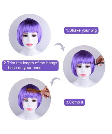 KUUQA 16 Piece Party Wigs & Sunglasses Set - Neon Bob Wigs, Sunglasses Pack for Bachelorette, Halloween & Neon Parties - 8 Colors - Buy Online on GoSupps.com