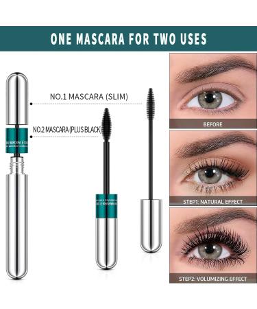 4D Silk Fiber Mascara Waterproof Volume Mascara Black Silk Fiber Volume Mascara Waterproof Cosmetics Smudge-proof Long Lasting - Buy Online on GoSupps.com