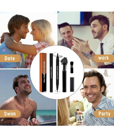 Colcolo Bartstift Filler - Natural Finish Water-Repellent Facial Hair Coverage Black Pencil Set for Men - Buy Online on GoSupps.com
