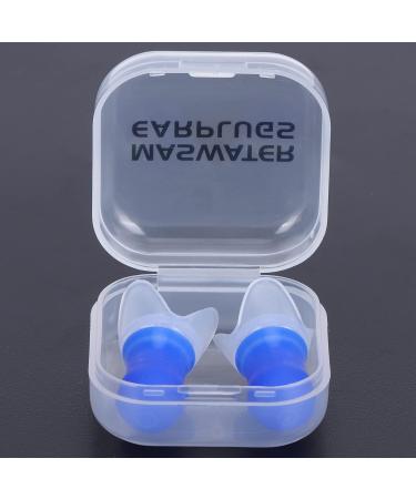 2Pcs Waterproof Silicone Ear Plugs for Sleeping Swimming & Flying | Noise Reduction Ear Protection (Blue - Buy Online on GoSupps.com