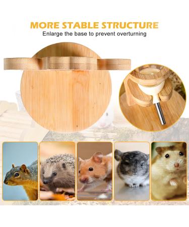 Hamster Water Bottle with Stand Adjustable Wooden Small Animal Water Dispenser Stand Free Standing Small Animal Water Bottle Hamster Water Dispenser with Stand for Small Animals (80ml) - Buy Online on GoSupps.com
