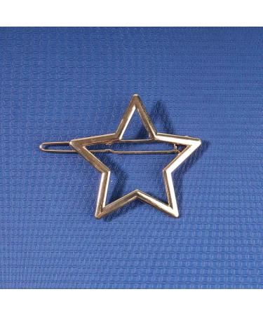 Yheakne Vintage Star Hair Clip Barrette Gold Hair Barrette Pin Metal Hair Clamp Half Bun Holder Clips Decorative Hair Accessories for Women and Girls (Gold) - Buy Online on GoSupps.com